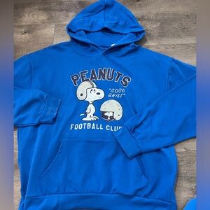 Peanuts Snoopy Football Pullover Hoodie Size 2XL New